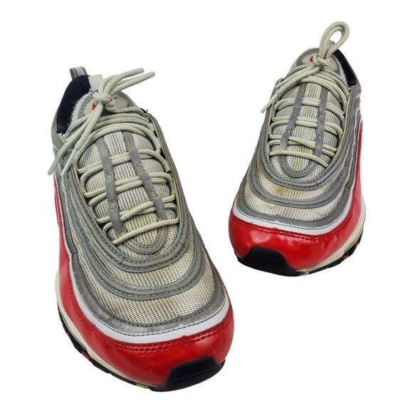 NIKE Shoes AIR MAX 97 Mens Size 11.5 Silver University Red Running 921826-009 - Picture 3 of 13
